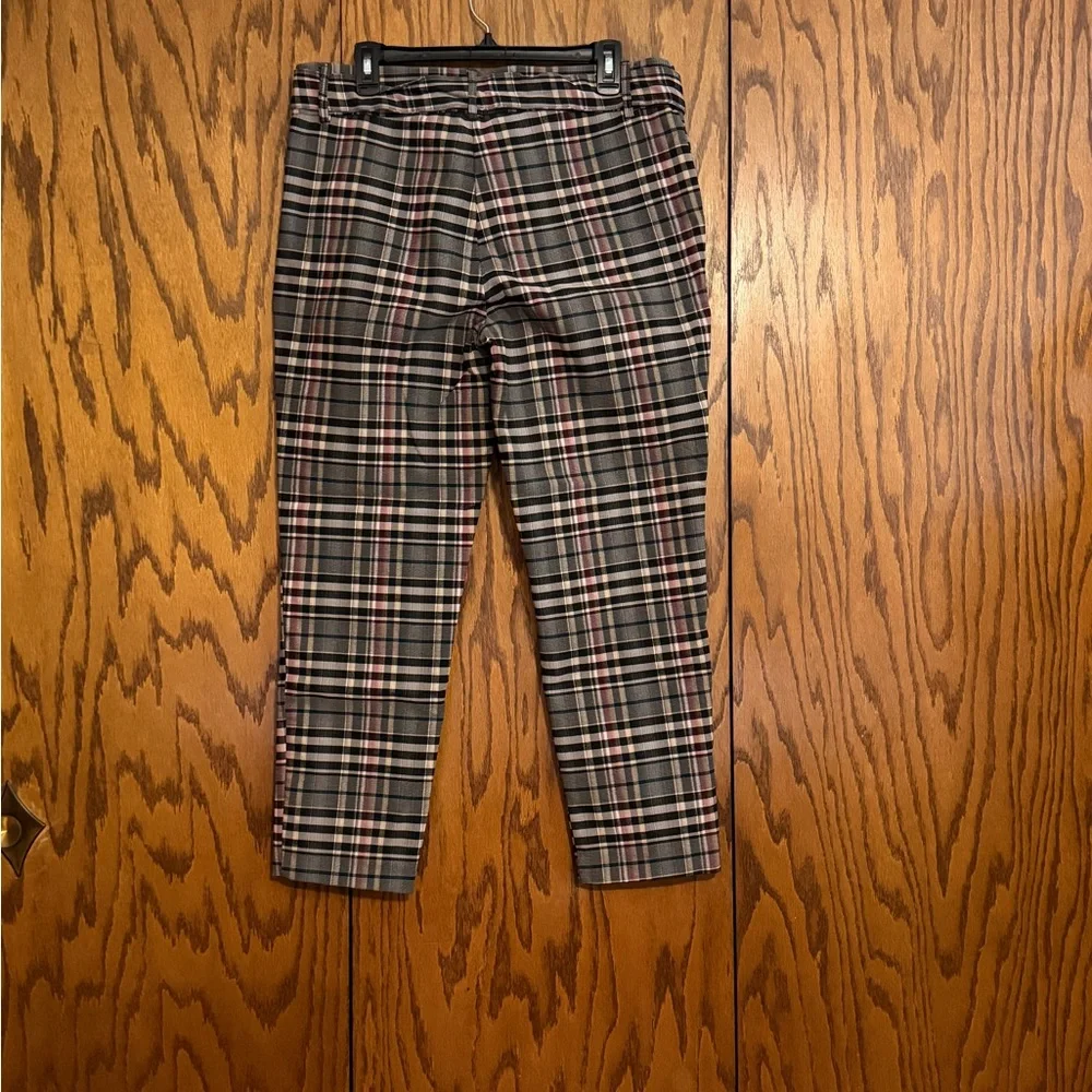 Jules & Leopold Plaid Tie Waist Pants XL Ankle Career Trouser